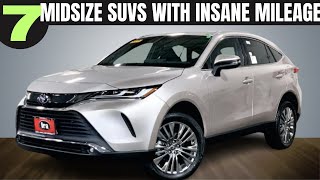 7 Midsize SUVs With Insane Gas Mileage  SUVs to Buy [upl. by Ettennan]