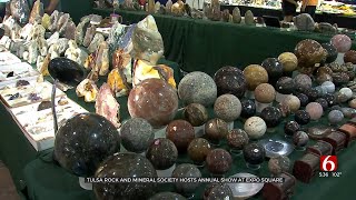 Tulsa Rock And Mineral Society Hosts Annual Show At Expo Square [upl. by Harewood]