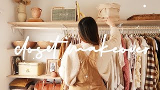 DIY CLOSET MAKEOVER [upl. by Aleacin]