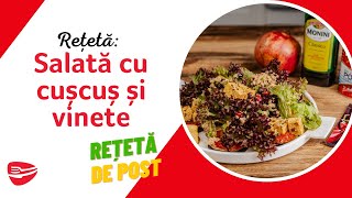 Salata DE POST cu Cuscus Vinete si Sos de Rosii de Casa [upl. by Atselec]