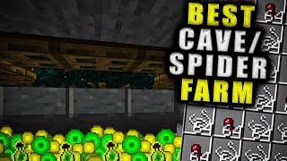 Easy 121 Spider amp Cave Spawner XP Farm in Minecraft Bedrock MCPEXboxPSSwitchPC [upl. by Arbas]