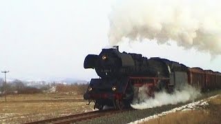 Dampflok 41 11506 beim quotPlandampfAbschied im Werratalquot 2006 mit Güterzug [upl. by Kovacev]