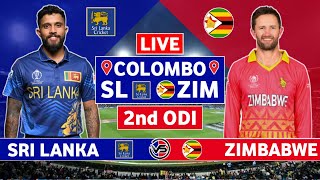 Sri Lanka vs Zimbabwe 2nd ODI Live Scores  SL vs ZIM 2nd ODI Live Scores amp Commentary [upl. by Klemperer]