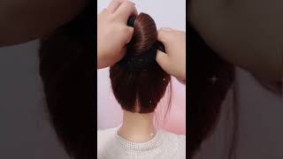 Amazing hairstyle learn very easily 😍 hairstyle hair haircolour haircut makeup shorts [upl. by Ras]