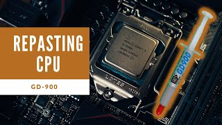 Repasting My CPU Using GD900 amp Cleaning My PC [upl. by Ecinuahs]