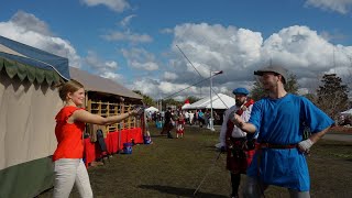 Hoggetowne medieval faire goes downtown in new location Jan 29 2024 [upl. by Nissa]