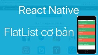 17FlatList1Tạo một danh sách với FlatList trong React Native [upl. by Jim662]