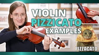 All Violin Pizzicato Types in 1 Minute  Examples of All Plucking Techniques [upl. by Aym]