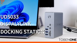 TobenONE UDS033 DisplayLink Docking Station The Ultimate Triple Monitor Setup for 2024 [upl. by Heidi]