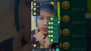 crazy song😆chat with love 💞crazychatwhatsapptreading song in chatAarthiGudi [upl. by Ahsit726]