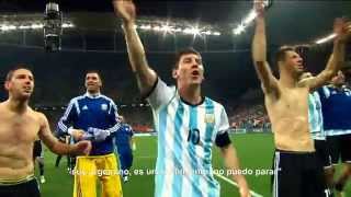 Messi festejando  Holanda vs Argentina  Semifinal Brasil 2014 [upl. by Ellimahs]