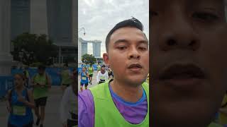 Detik detik Finish Singapore Marathon 2024singapore singaporemarathon [upl. by Haimrej]