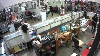 Surveillance Video Theft of Jewelry at Bazaar [upl. by Jestude]