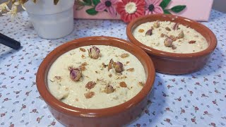 فرنی المهلبية على الطريقة هنديه Perfect 👌 Phirni RecipeShahi Phirni Recipe [upl. by Ahsinhoj]