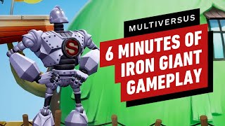 MultiVersus  6 Minutes of Iron Giant Gameplay [upl. by Hayila365]