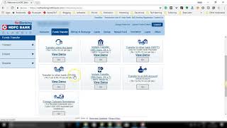 RTGS Transfer option in HDFC Netbanking [upl. by Annoel]