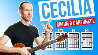 Cecilia ★ Simon amp Garfunkel ★ Acoustic Guitar Lesson with PDF [upl. by Navoj383]