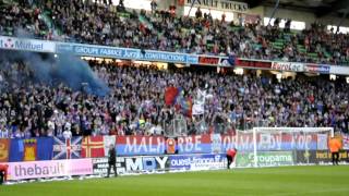 Caen  Nîmes tifo avion 13052014 [upl. by Elvia321]