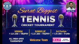 Final Day  All India Open Surat Biggest Tennis Cricket Tournament 2024 [upl. by Giardap560]