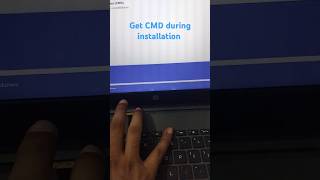 Open CMD with this shortcut during window installation shortcutkeys productivityhacks techtips [upl. by Ikuy]