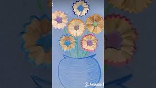 Flowers 💐 Vase painting 🎨 art youtubeshorts subscribe 🙏👍 [upl. by Odericus799]