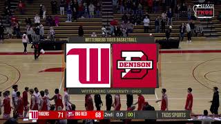 Wittenberg Mens Basketball vs Denison 011023 [upl. by Petrick433]