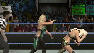 WWE Smackdown vs RAW 2010 PS3 Beth Phoenix vs Maryse REMATCH Normal Submission [upl. by Eleda]