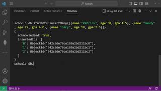 MongoDB How to insert documents [upl. by Acimat]