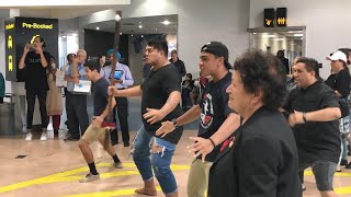 Alex Aiono gets a warm welcome at Auckland airport [upl. by Jumbala]