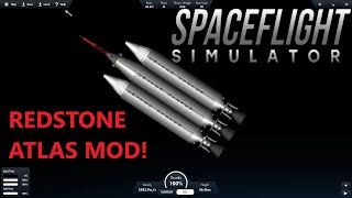 Redstone Atlas SFS MOD Showcase 2023Spaceflight Simulator [upl. by Thorman]