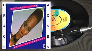 Grace Jones  Private Life 1980 Island Records  WIP 6629 Vinyl 7quot Single 45prm [upl. by Napier]