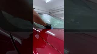 How I apply water repellent coating on windshields detailing waterrepellent [upl. by Agnesse691]