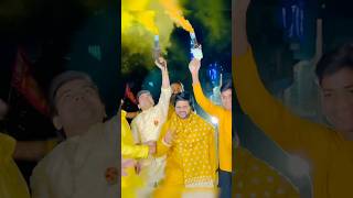 Ishaan bhai ki haldi main humne machaya dhamaal ❤️🤗 wedding haldi brother shortvideo shorts [upl. by Schiro]