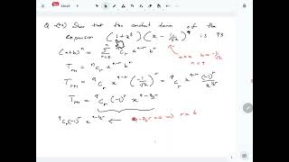 Combined Maths 2024 AL Paper Pure Question 04 Binomial Expansion solution [upl. by Neit62]