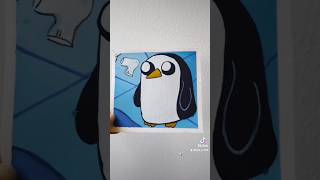 Gunter Te volviste reguetonero 🐧🔫 horadeaventura gunter arte pintura gouache [upl. by Snej]