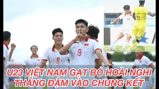 Thắng ấn tượng U23 Malaysia U23 Việt Nam gạt bỏ hoài nghi ghi tên vào chung kết U23 Đông Nam Á [upl. by Gnen]