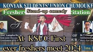 Stand up comedy at KSU Chumoukedima freshers meet 2024 [upl. by Westland]