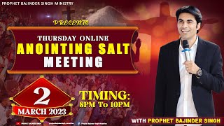 PROPHET BAJINDER SINGH MINISTRY 02 MARCH THURSDAY EVENING MEETING LIVE [upl. by Penelopa780]