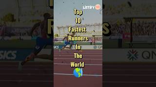 Top 10 Fastest Runners In The World 🌎 shorts fastest runner [upl. by Tod]