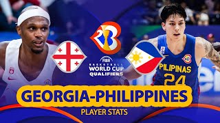 Philippines vs Georgia  FIBA OQT  Gilas Pilipinas vs Georgia  FIBA WORLD CUP  Kai Sotto Power [upl. by Ollayos]