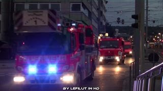 Einsatzstichwort 2 Alarm Feuer mit Menschenleben in Gefahr Großalarm Rettungskräfte Stuttgart [upl. by Latona]