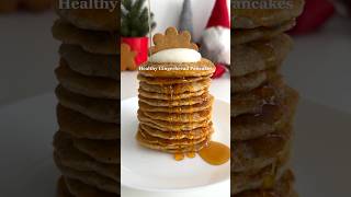 Healthy Breakfast Idea Gingerbread Pancakes🤩 healthyrecipes breakfastideas glutenfree [upl. by Eidok]