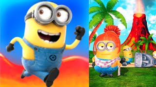 VOLCANO ISLAND New Location Despicable Me Minion Rush Jelly Lab Gameplay [upl. by Mik191]