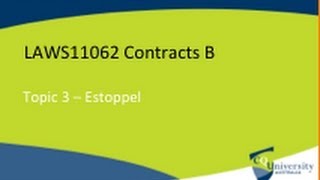 Promissory Estoppel and Contract Law [upl. by Attennot]