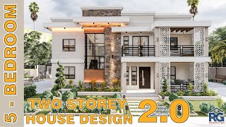 5 Bedroom Two Storey House Design 20 [upl. by Secor]