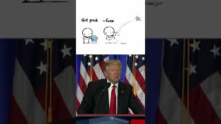 Donald Trump VS Git Errors😂 shorts [upl. by Attela]