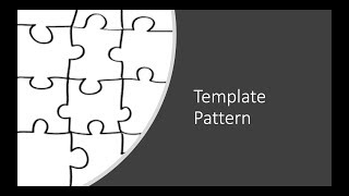 Behavioural Design Patterns The Template Pattern [upl. by Etakyram557]