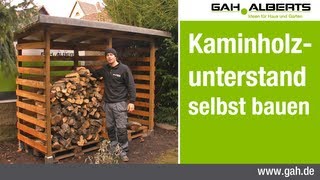 GAHAlberts Bau eines Kaminholzunterstands [upl. by Stetson]