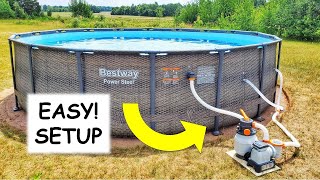 How to Set Up a Bestway Pool – Step by Step  Coleman Intex Costco [upl. by Nnad]