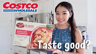 RAOS eggplant Parmesan review Costco frozen food taste testnew at costco deals [upl. by Sirret]